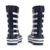Start-Rite Little Puddle, Navy white stripe slip on waterproof wellies 9931_19