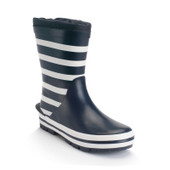 Start-Rite Little Puddle, Navy white stripe slip on waterproof wellies 9931_19