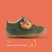 Start-Rite Cub, Khaki nubuck tiger rip-tape closed pre-walkers 0859_5