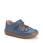 Start-Rite Fairy Tale, Burgundy leather girls rip-tape first walking shoes 0780_52