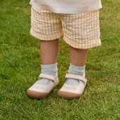 Start-Rite Eva, Cream leather girls rip-tape floral first walking shoes 0841_4