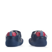 Start-Rite Tread, Navy leather dino rip-tape first walking shoes 0843_19