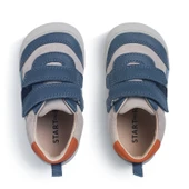 Start-Rite Duel, Denim blue/multi leather/nubuck casual rip-tape first walking trainers 0851_2