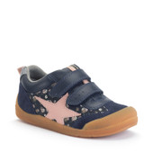 Start-Rite Tickle Star, Navy leather/floral nubuck rip-tape girls pre-school casual shoes 1761_19