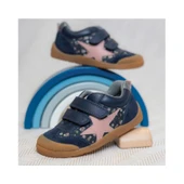 Start-Rite Tickle Star, Navy leather/floral nubuck rip-tape girls pre-school casual shoes 1761_19
