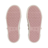 Lemonade, Dusty pink flower girls single bar rip-tape canvas shoes 6210_16