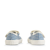 Lemonade, Denim blue gingham canvas single bar rip-tape canvas shoes 6210_2
