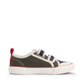 Start-Rite Tide, Tide, Khaki/navy canvas kids closed rip-tape canvas shoes 6214_5