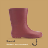 Start-Rite Showers, Mulberry slip on waterproof kids wellies 9936_1