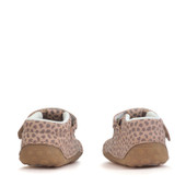 Start-Rite Tumble, Taupe splash nubuck baby girls rip-tape t-bar pre-walkers 0761_4