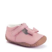 Start-Rite Wiggle, Dusky pink leather baby girls t-bar pre-walker shoes 0765_26