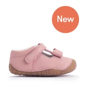 Start-Rite Wiggle, Dusky pink leather baby girls t-bar pre-walker shoes 0765_26