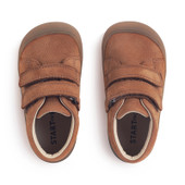 Start-Rite Scoot, Tan nubuck kids rip-tape closed first walking midi boots 0852_0