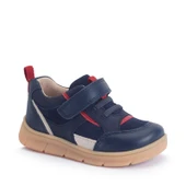 Start-Rite Stride, Navy nubuck mix rip-tape pre-school casual trainer shoes 0862_9