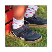 Start-Rite Stride, Navy nubuck mix rip-tape pre-school casual trainer shoes 0862_9