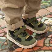 Start-Rite Stride, Khaki nubuck mix rip-tape pre-school casual kids trainer shoes 0862_5
