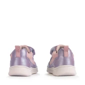 Start-Rite Stride, Mauve/silver nubuck mix girls rip-tape pre-school casual trainer shoes 0862_6
