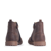 Start-Rite Chelsea, Brown leather kids zip-up ankle boots 1727_30
