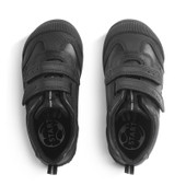 Start-Rite Hat-trick, Black leather rip-tape football first school shoes 1793_7