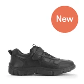 Start-Rite League, Black leather boys rip-tape casual school shoes 2846_7