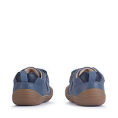 Start-Rite Harvest, Denim blue leather train rip-tape baby first walking shoes 0844_12