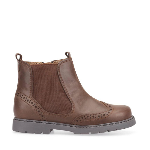 【SCENERITY】Gareth Chelsea boots Chelsea, Brown leather zip-up boots - Start-Rite