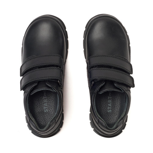 Boys black velcro sales school shoes