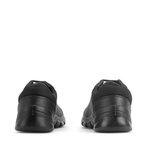 Rhino Sherman, Black leather boys lace-up school shoes