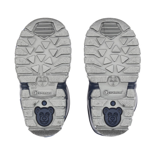 Baby Mudbuster, Navy slip-on waterproof wellies