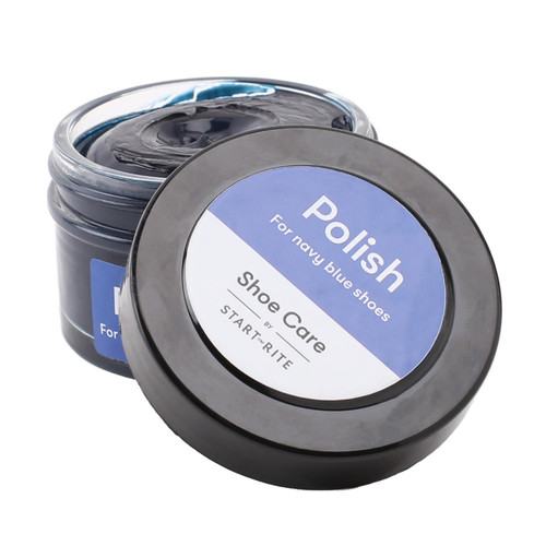 Dark blue store shoe polish