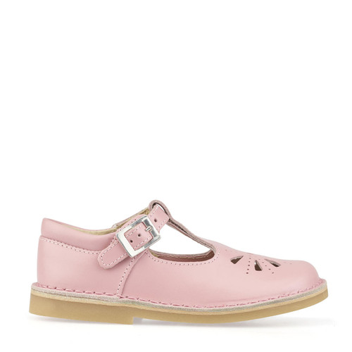 Start-Rite Lottie, pink leather girls t-bar buckle pre-school shoes 5184_6