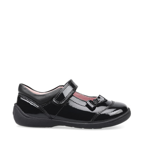 Start-Rite Twizzle, black patent girls riptape first walking shoes 1481_3