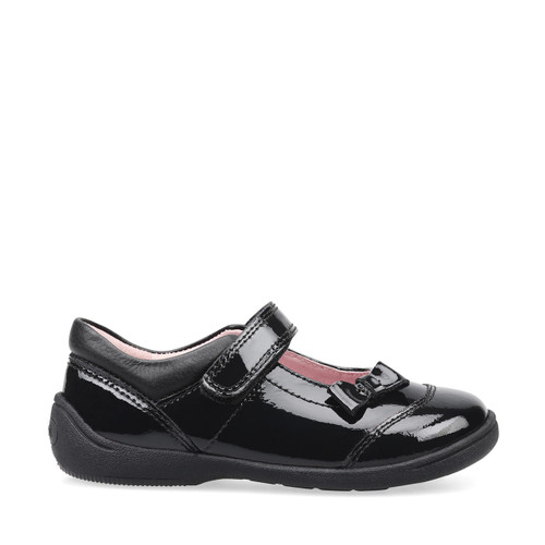 Start-Rite Twizzle, black patent girls rip-tape first school shoes 1481_3