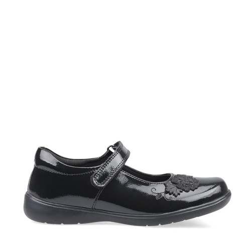 Start-Rite Wish, black patent girls rip-tape school shoes 2800_3