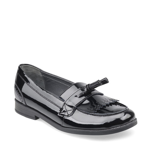 Girls slip on sales shoes black