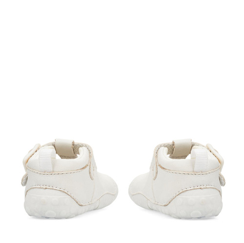 Start-Rite Baby Jack, white leather t-bar buckle pre-walkers 0746_7