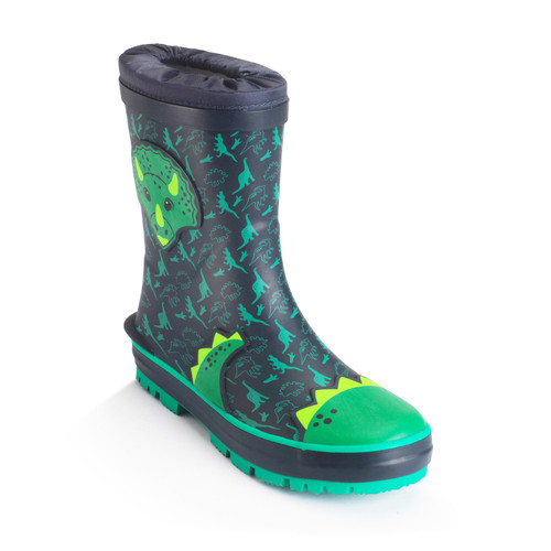 Start-Rite Big Puddle, Navy dino water resistant wellies 9934_9