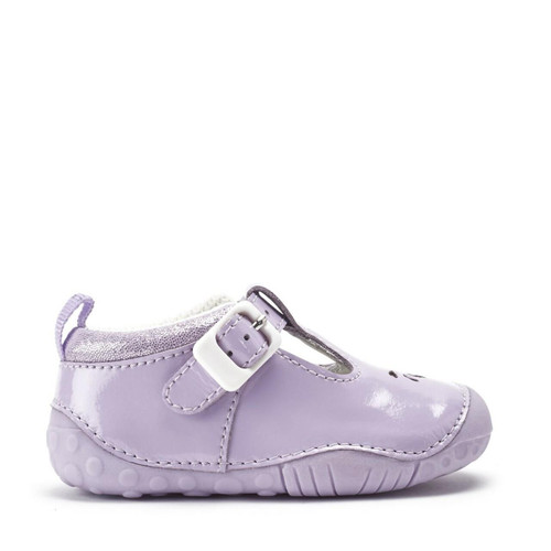 Baby Bubble, Lilac patent girls t-bar buckle pre-walkers 0773_8