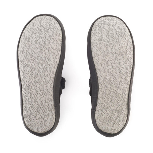 black leather plimsolls