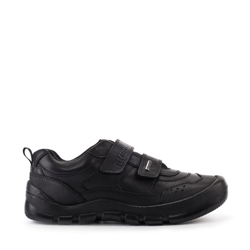 Start-Rite Trooper, Black leather boys waterproof rip-tape Rhino school shoes 8239_7