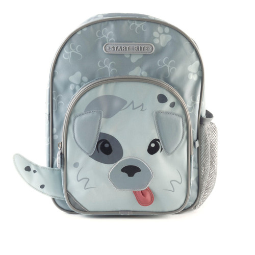 Start-Rite Things, grey coated fabric/dog print school backpack 9950_0