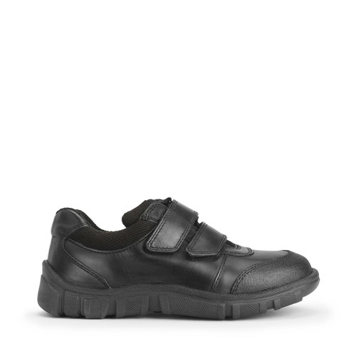Learn, Black leather Simply by Start-Rite boys rip-tape school shoes 2817_7