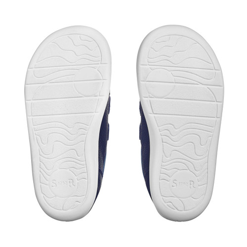Start-Rite Shoes Playhouse, Navy leather rip-tape first walking shoes 0826_9