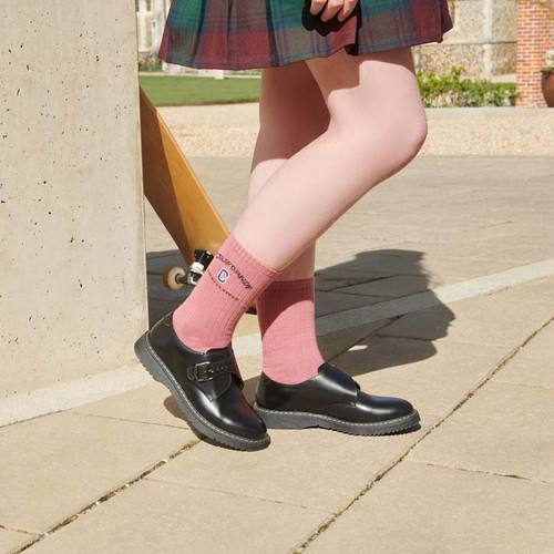 Start-Rite Shoes Eclipse, Black hi shine leather girls buckle Angry Angels school shoes