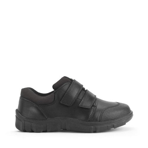 Start-Rite Topic, Black leather Simply by Start-Rite boys Dual-Fit rip-tape school shoes 2870_7