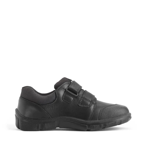 Start-Rite Shoes Topic, Black leather Simply by Start-Rite boys Dual-Fit rip-tape school shoes 2870_7