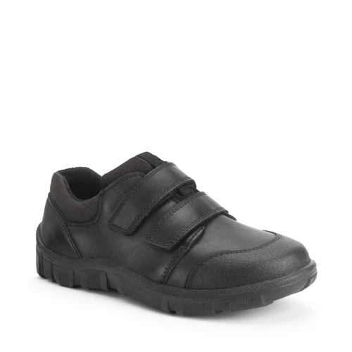 Start-Rite Shoes Topic, Black leather Simply by Start-Rite boys Dual-Fit rip-tape school shoes 2870_7