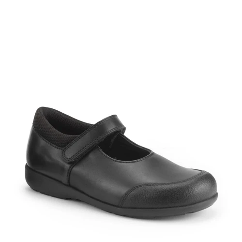 Start-Rite Shoes Grade, Black leather Simply by Start-Rite girls rip-tape Dual-Fit school shoes 2873_7