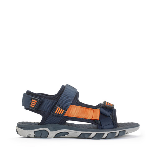Start-Rite Trekker, Navy rip-tape sporty kids sandal 5210_9