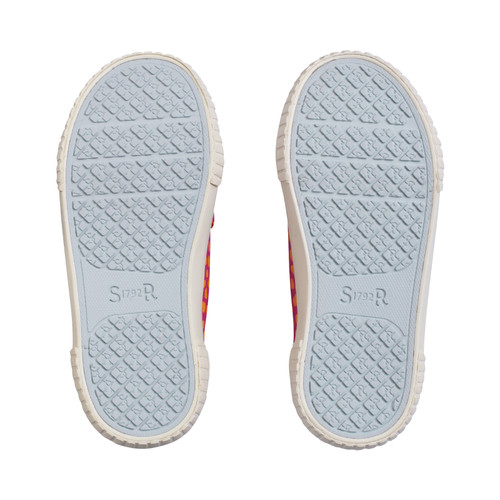 Start-Rite Kicks, Magenta/orange splash girls closed rip-tape canvas shoes 6212_6
